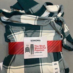 Sonoma Forest Green and Cream Plaid Pajama Set ((NWT))